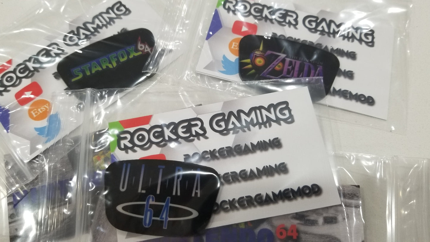 Ultra 64 Custom Nintendo 64 Jewel, Badge, Faceplate