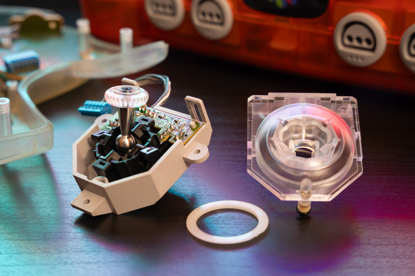 Building a Renaissance x Tao V4 Steel Stick on a workbench, module only. Hero Photo