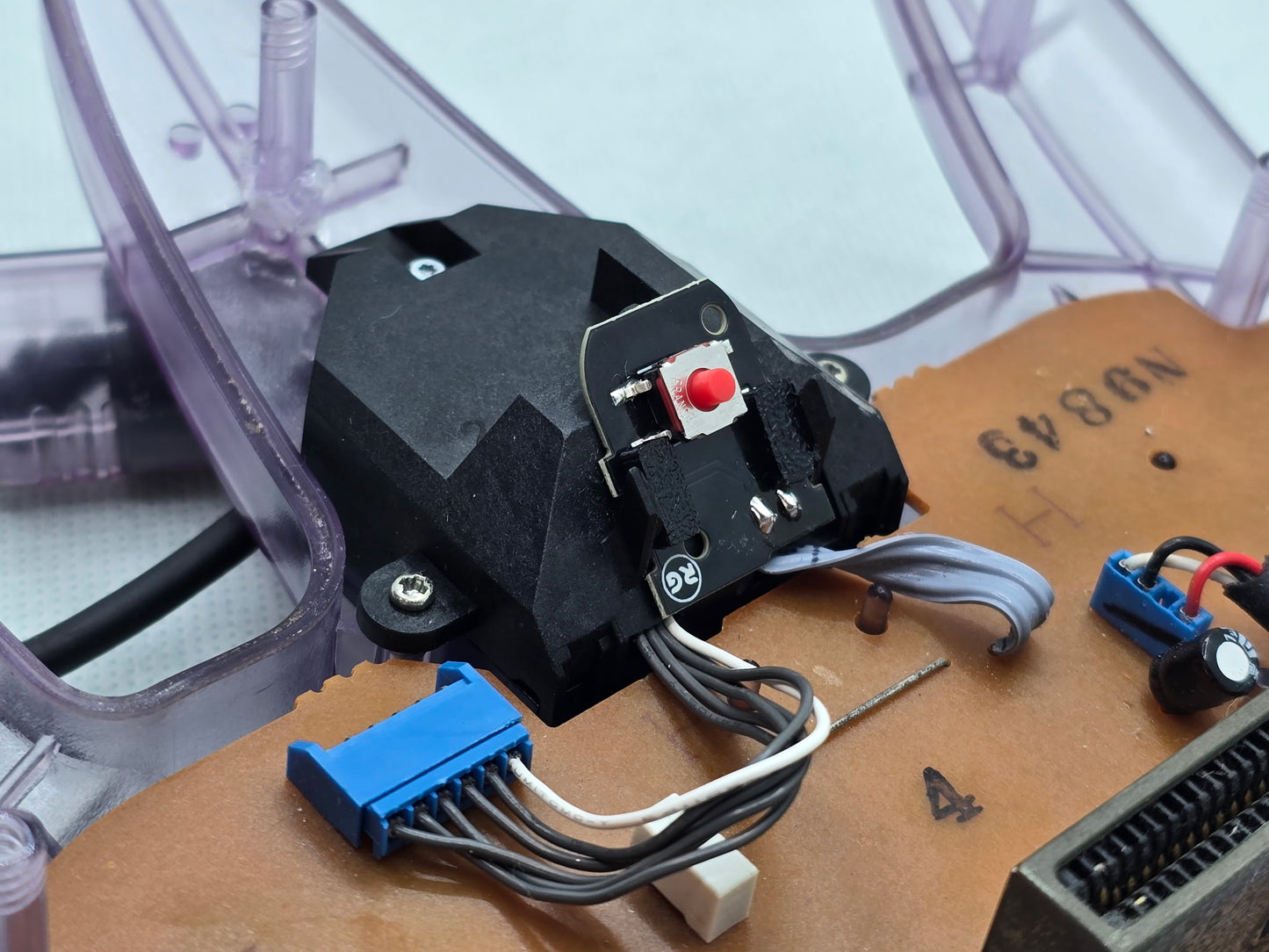 The Tactile Z Kit installed on an N64 controller