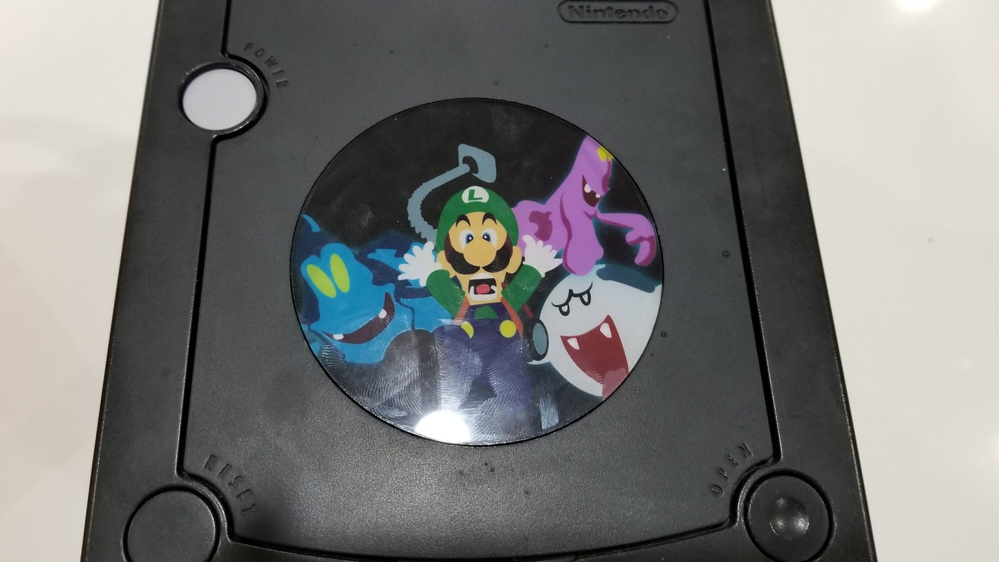 Luigi's Mansion Custom Gamecube Jewel, Badge, Faceplate