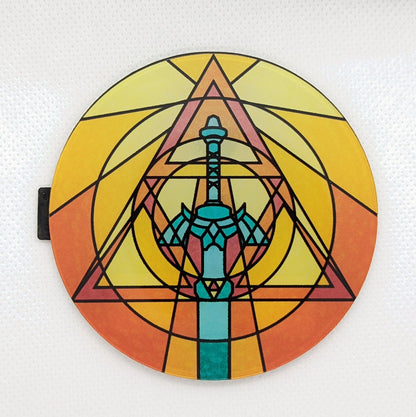 Legend of Zelda Master Sword Custom Gamecube Jewel, Badge, Faceplate