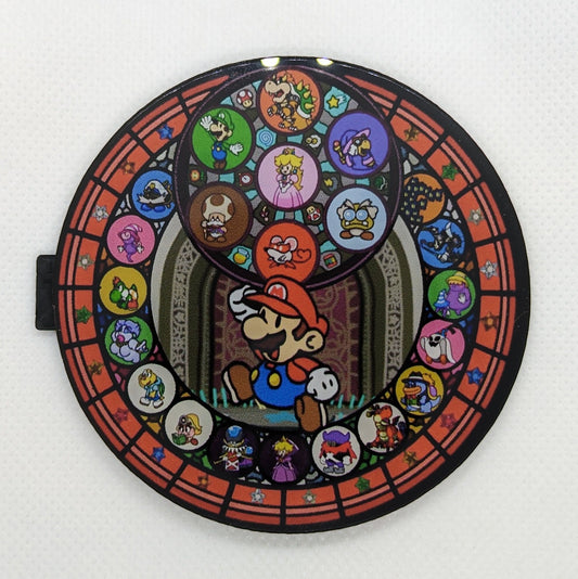 Mario Stained Glass Custom Gamecube Jewel