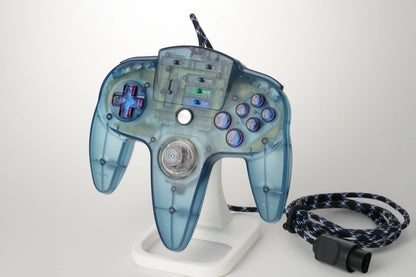 Custom N64 Clear Blue Ascii Controller ~ by Drumstix576