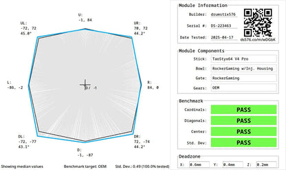 Custom N64 Clear Blue Ascii Controller ~ by Drumstix576