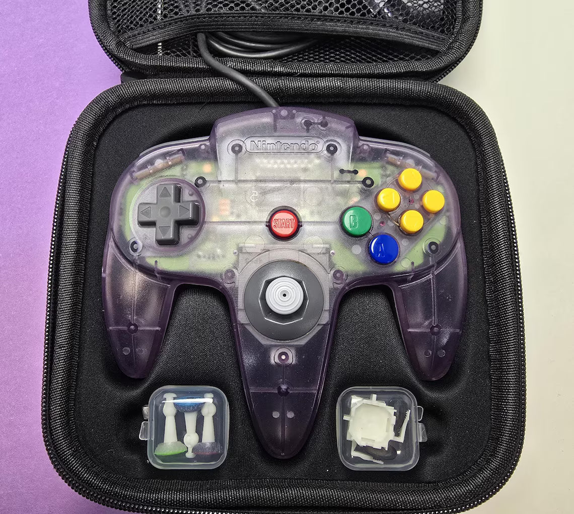 Nintendo 64 Controller Case with Controller Displayed