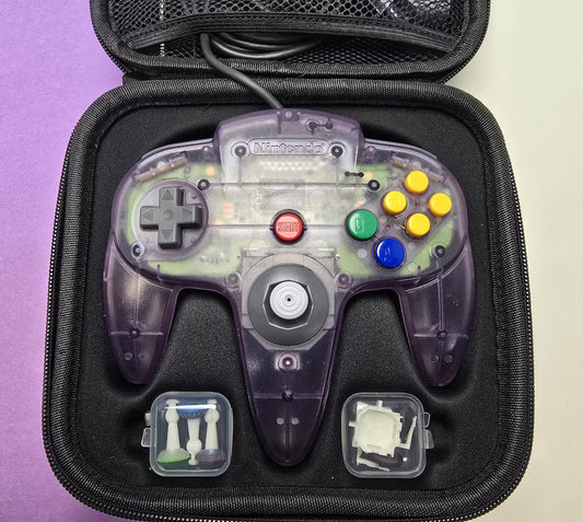 Nintendo 64 Controller Case with Controller Displayed