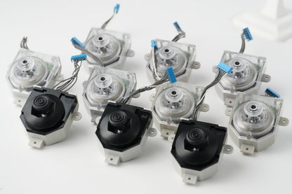 A collection of N64 Renaissance N64 Pro Modules built by Drumstix576 in both clear and black