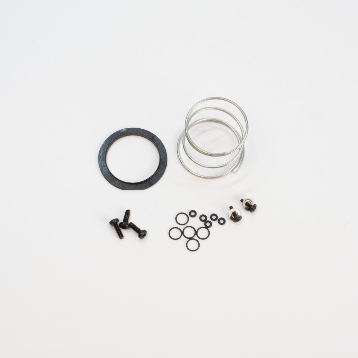 Renaissance N64 Rebuild Kit with all components laid out. Top-down Angle.