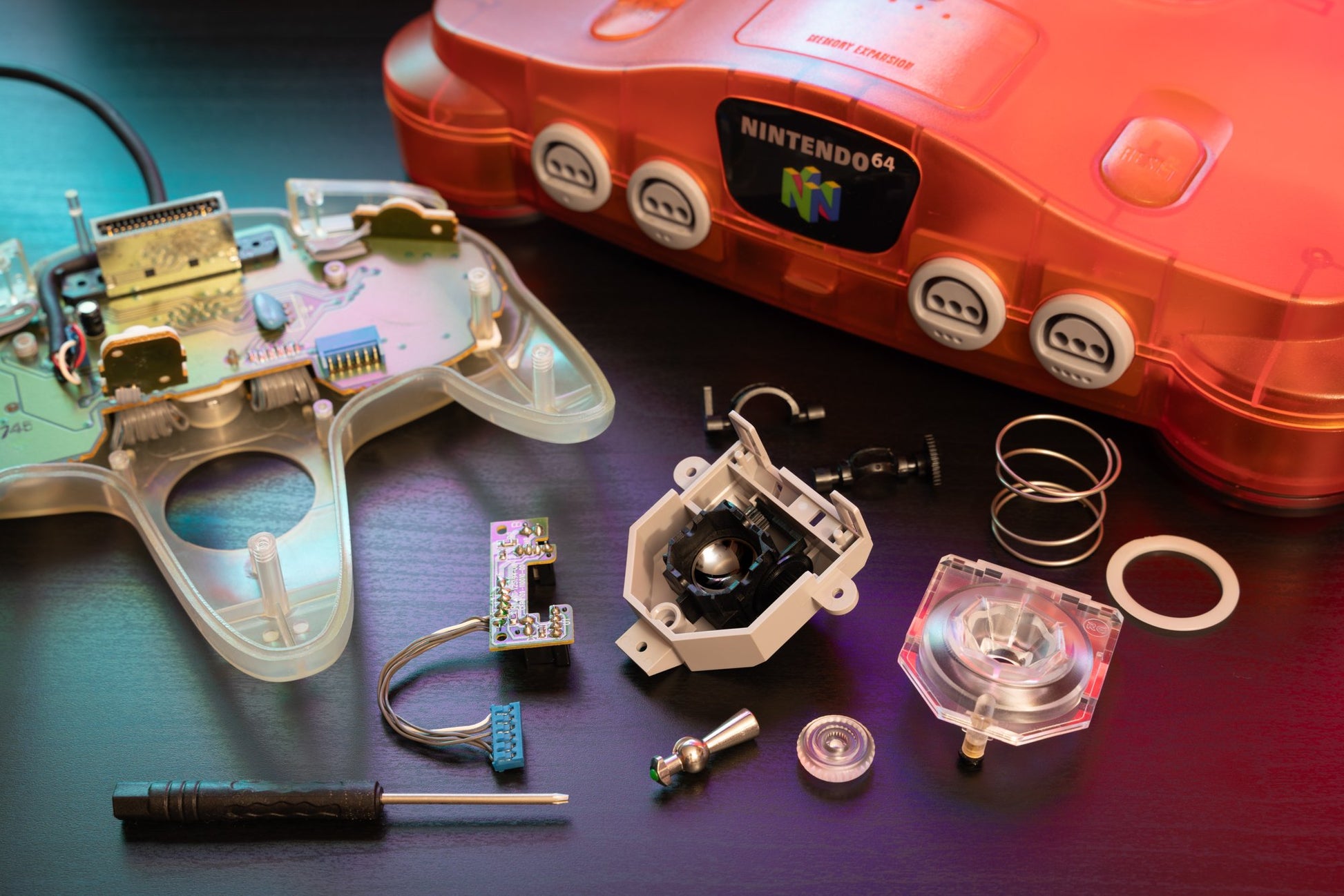 Renaissance N64 kit on the workbench