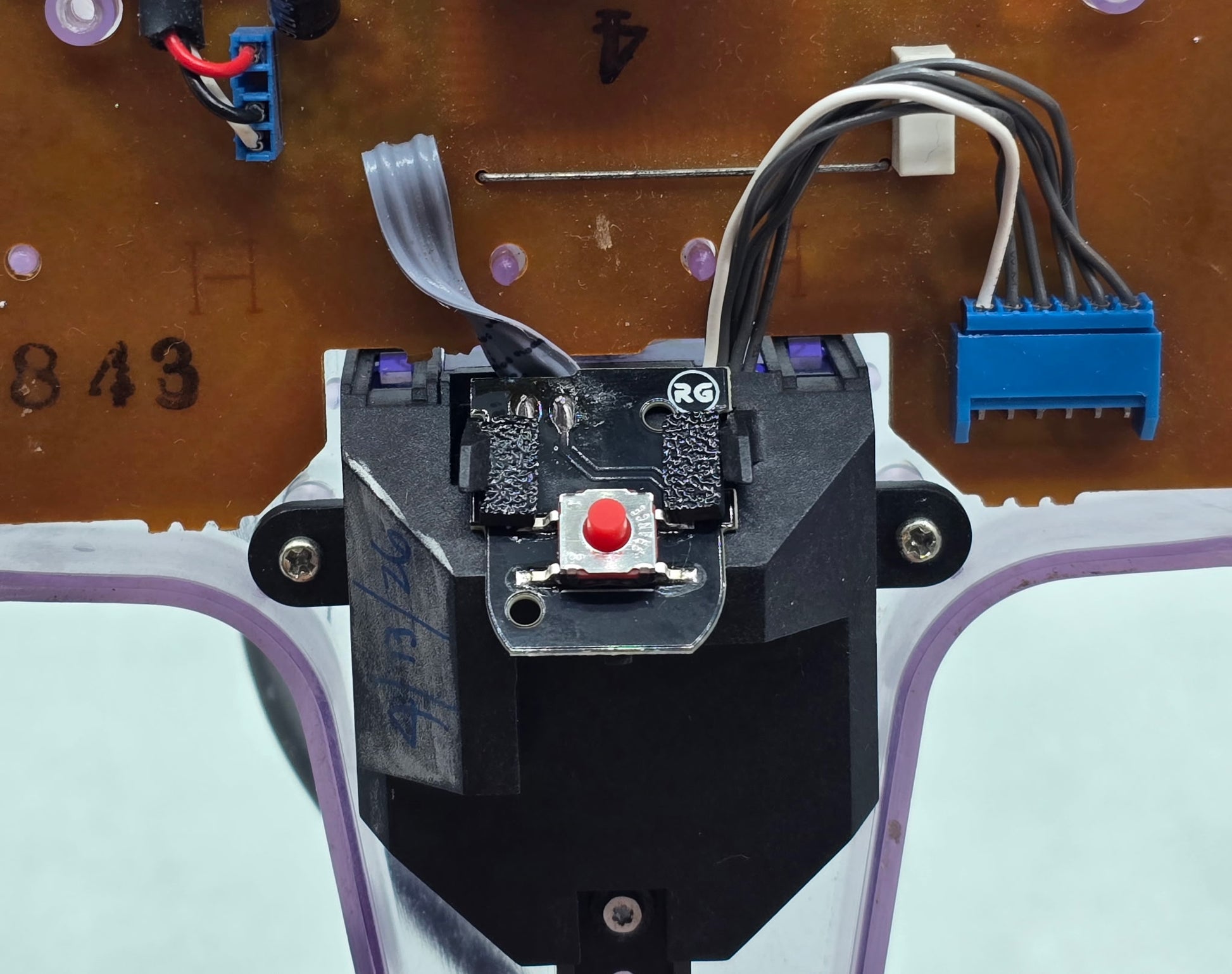 The Tactile Z Kit installed on an N64 controller
